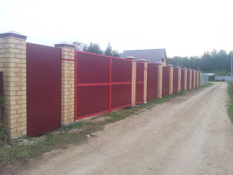 Комбинированный забор