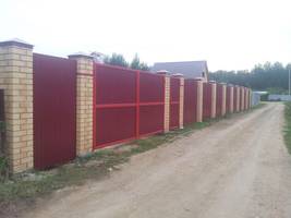 Комбинированный забор