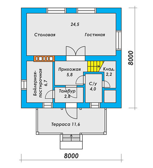 План 1 этажа