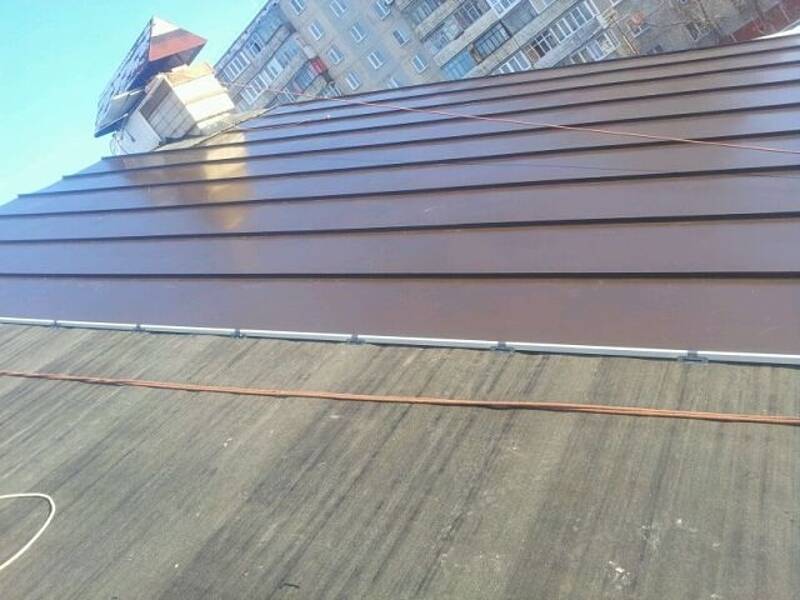 Монтаж фальцевой кровли