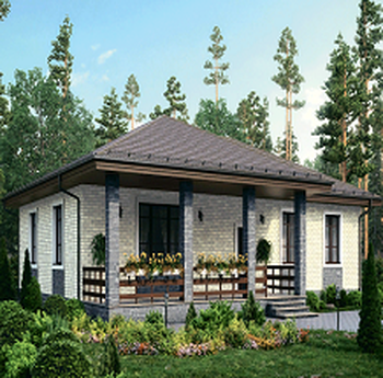 Проект каркасного дома КР196-1