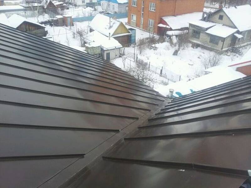Монтаж фальцевой кровли