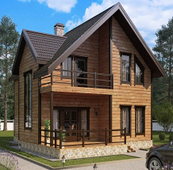 Проект каркасного дома КР192