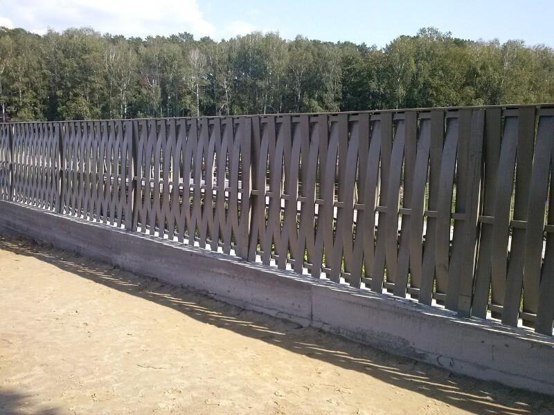 Комбинированный забор Плетенка