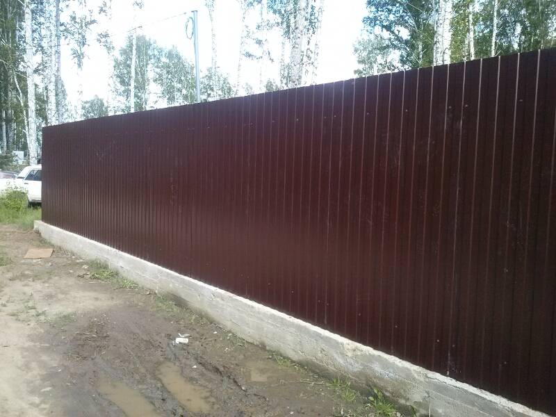 Комбинированный забор