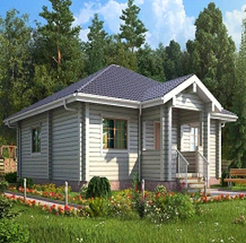 Проект дома из клееного бруса КБ98