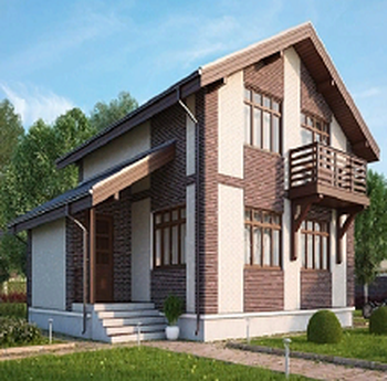 Проект дома из газоблока ГБ-193-1