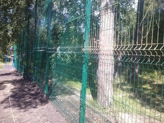 Установка модульного ограждения. Объект: Лесной Остров