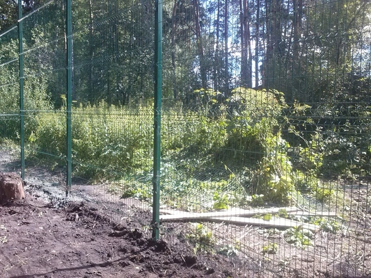 Установка модульного ограждения. Объект: Лесной Остров