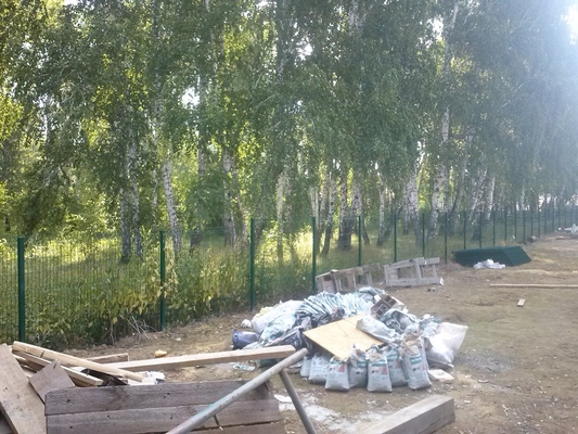 Установка модульного ограждения. Объект: Лесной Остров