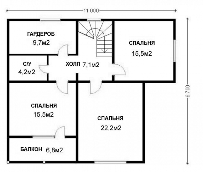 План 1 этажа