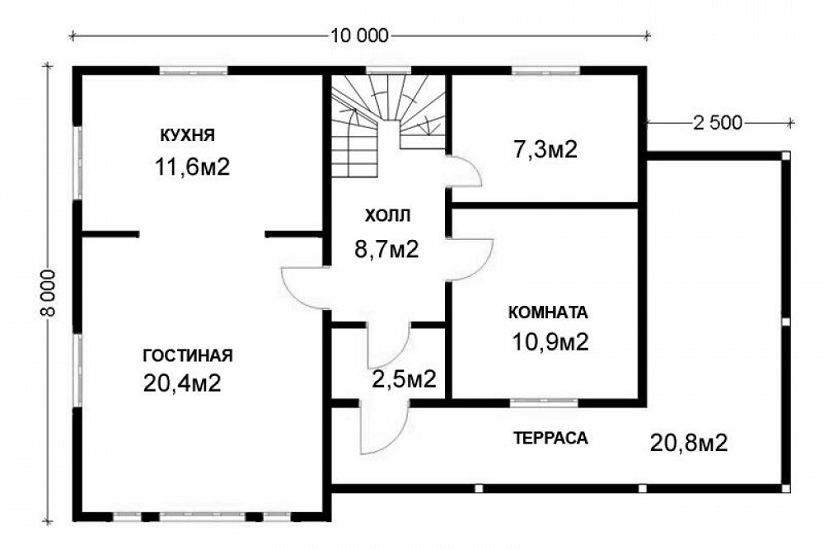 План 1 этажа