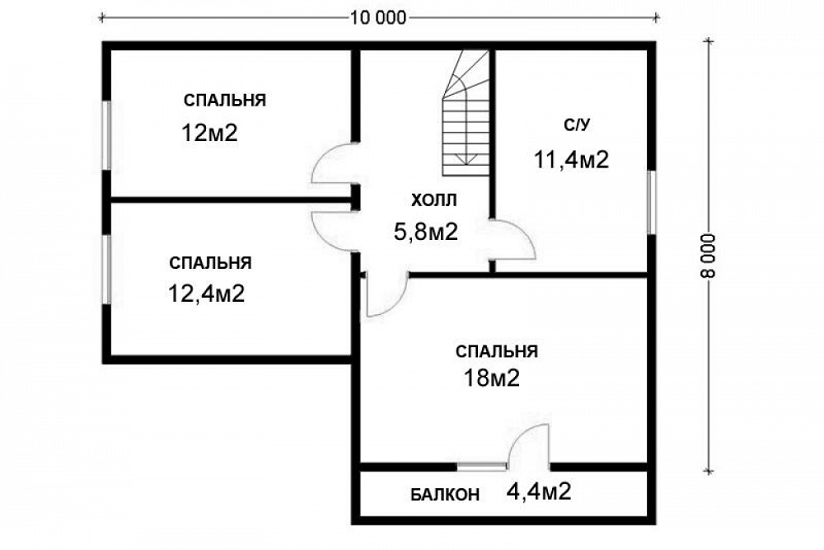 План 2 этажа
