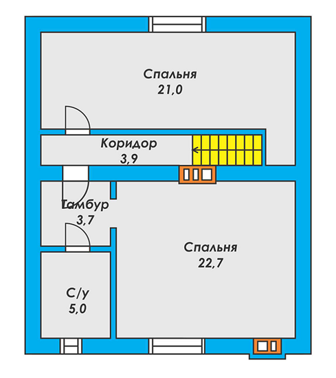 План 2 этажа