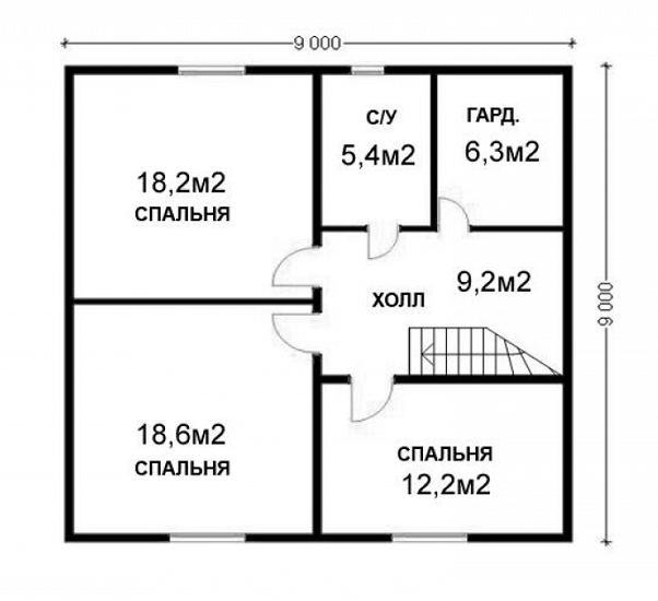 План 2 этажа