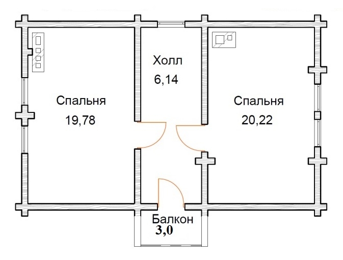 План 2 этажа