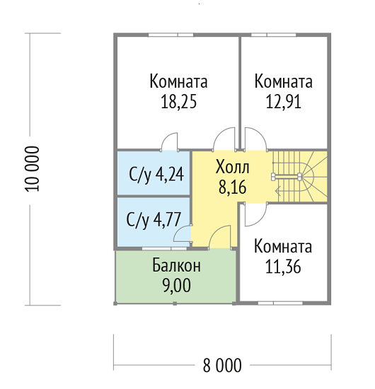 План 2 этажа