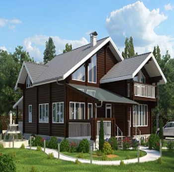 Проект дома из клееного бруса КБ305