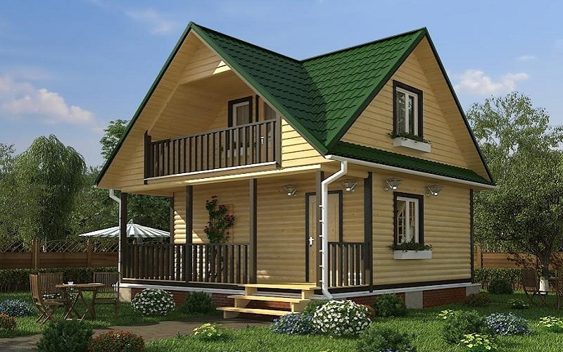 Каркасный двухэтажный дом КР-4